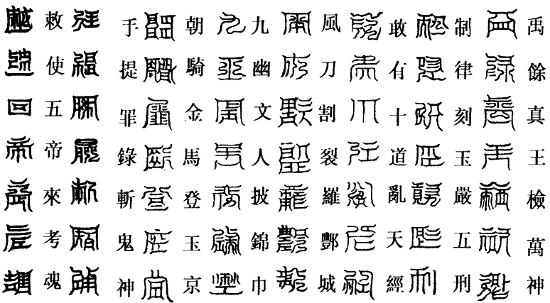 禹餘玉律天文一百六十一字-1